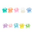 thumbnail image 5 of Ettsollp 10Pcs Mushroom Statue Glow in The Dark Adorable 5-dot Design Resin Luminous Mini Mushroom Statue Desk Ornament Home Decor, 5 of 8