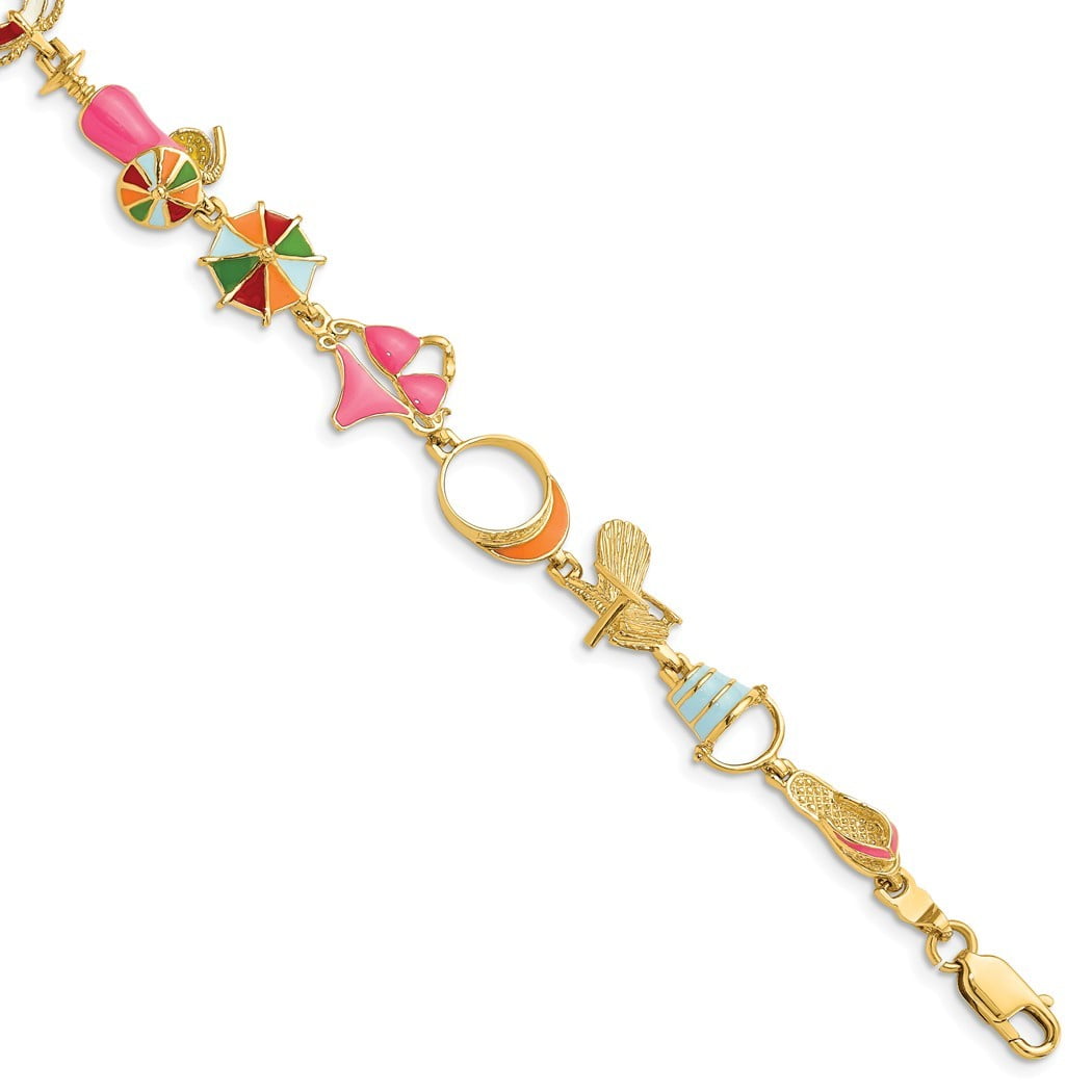 YOUR STYLE surfer bracelet engraving gemstone beaded bracelet jasper engraving bracelet vintage goldmaritim boho summer jewelry 2021 Unisex