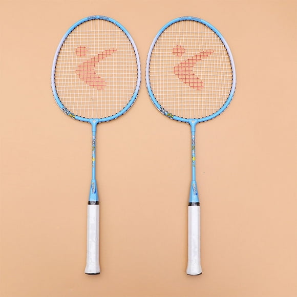 MERRYHAPY 1Pair Assorted Color Badminton Racket Sports Set with Aluminium Alloy Frame for Exercise