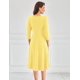 thumbnail image 4 of Vestido midi GRACE KARIN de manga 3/4, casual y fluido con bolsillo, 4 of 6