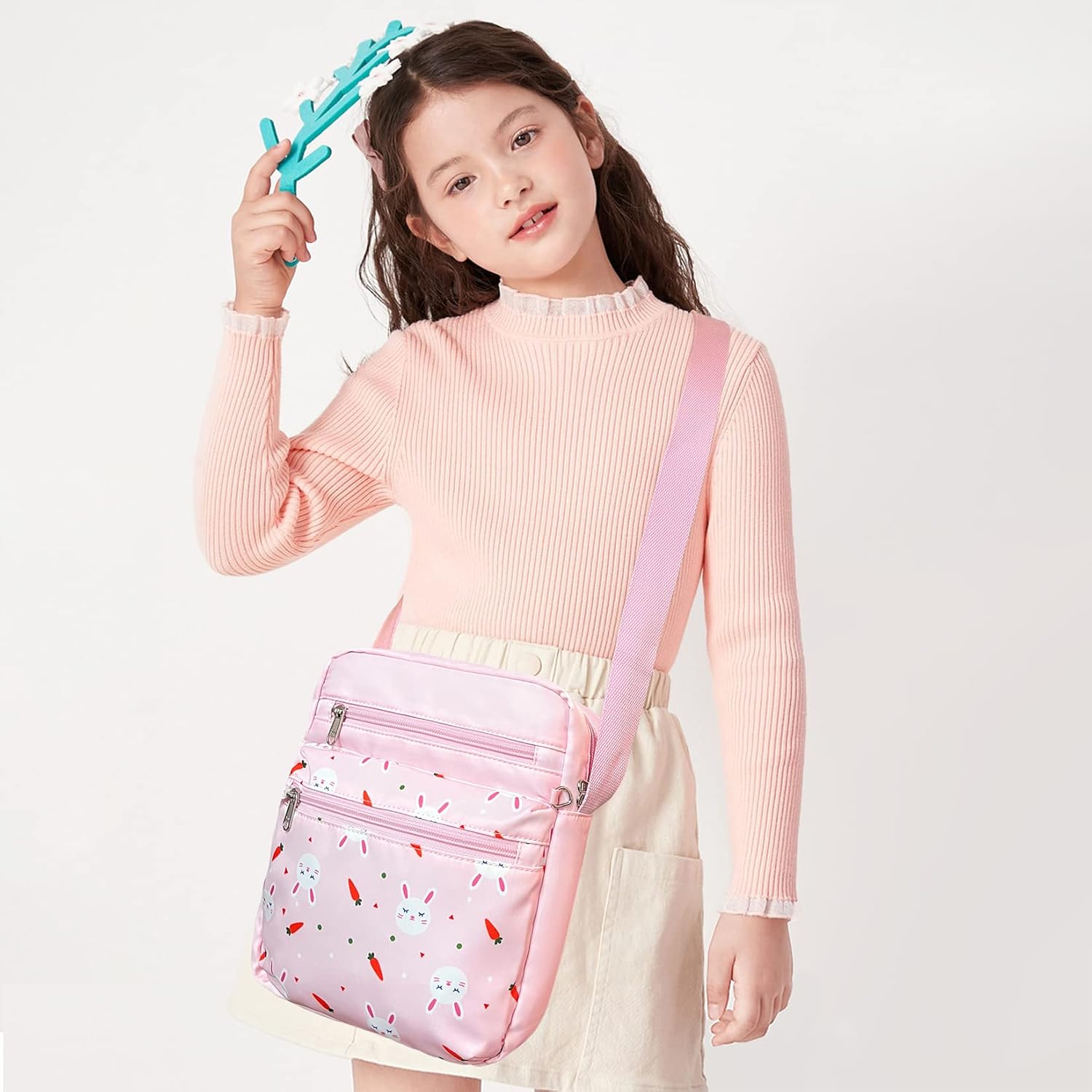 Mygreen Women's crossbody bags suitable for women of all ages（Pink）