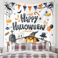 thumbnail image 2 of Tapestry Happy Halloween para pared, 150 x 130 cm, microtela de fibra, 2 of 3