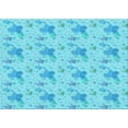 thumbnail image 1 of Ahgly Company Tapis Rectangulaire Lavable en Machine Intérieur Transitionnel Turquoise Bleu Vif, 6 Pieds x 9 Pieds, 1 of 7