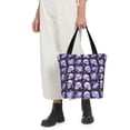 thumbnail image 5 of Pofeuu flower Skull rose Print Women Fashion Shoulder Handbags Top Handle Satchel Bags Tote Shoulder Shopping Bag Stylish Canvas Tote Bag, 5 of 6