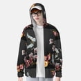 thumbnail image 4 of Balery Butterfly with Fowers Men's Women's UPF 50+ Sun Protection Lightweight Hoodie Performance Long Sleeve Shirt for Fishing Running-3X-Large, 4 of 9