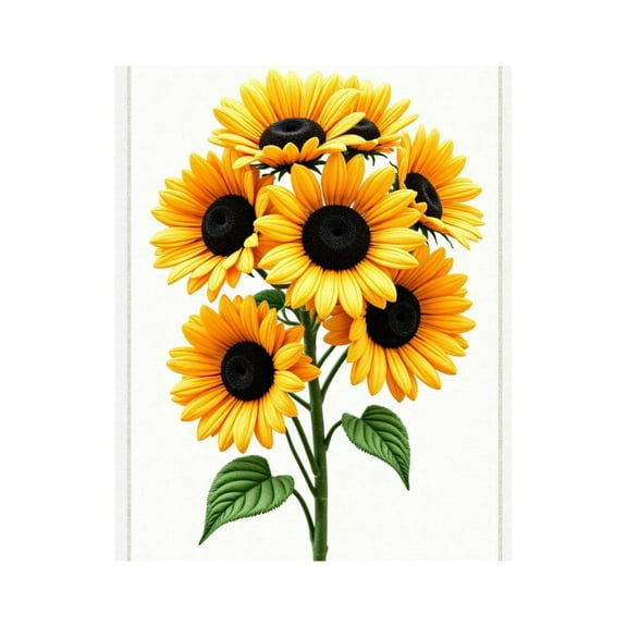Paint By Numbers Kit for Adults Beginner - Bright Yellow Sunflower Bouquet DIY Canvas Painting Kits for Adults, Frameless Paint By Number for Adults for Home Wall Decor 16x20 Inch