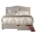 thumbnail image 4 of Bowery Hill Furniture Upholstered King Storage Bed Fog Fabric, 4 of 14
