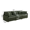 thumbnail image 2 of Cloud Couch, Couches for Living Room with 4 Pillow, 3 Seater Sofa for Bedroom Apartment, Deep Seat Sofa, Green, 2 of 7