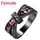 thumbnail image 1 of FDLK mujeres lujo aleación dedo banda incrustaciones anillo joyería regalo Tan Jianjun unisex, 1 of 2