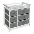 thumbnail image 6 of Badger Basket Modern Baby Changing Table with Six Baskets - White, 6 of 8