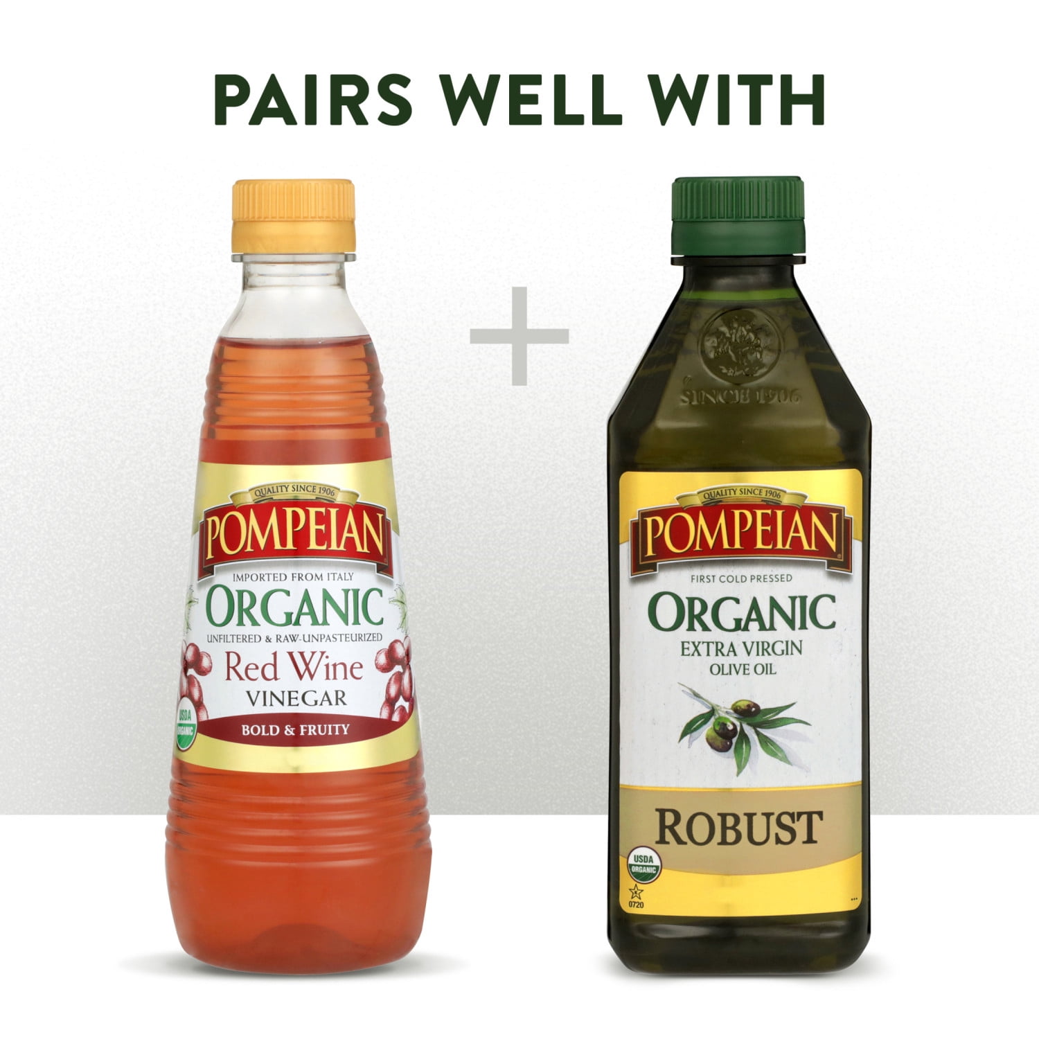 (6 pack) Pompeian Organic Red Wine Vinegar - 16 fl oz