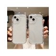 thumbnail image 3 of 1pc Transparent Uv Coated Phone Case Soft Cover For Apple Iphone, 3 of 4