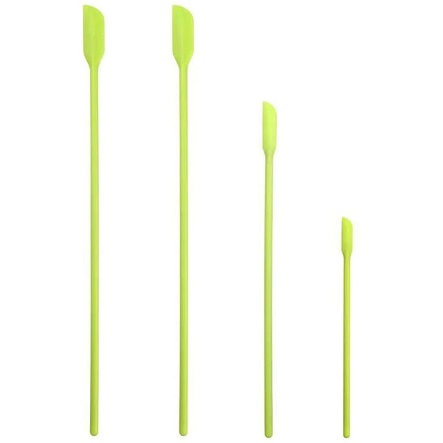 Mini Silicone Spatula Set- Small Rubber Spatula For Makeup- Thin Jar Scraper For Kitchen(4 Pack)