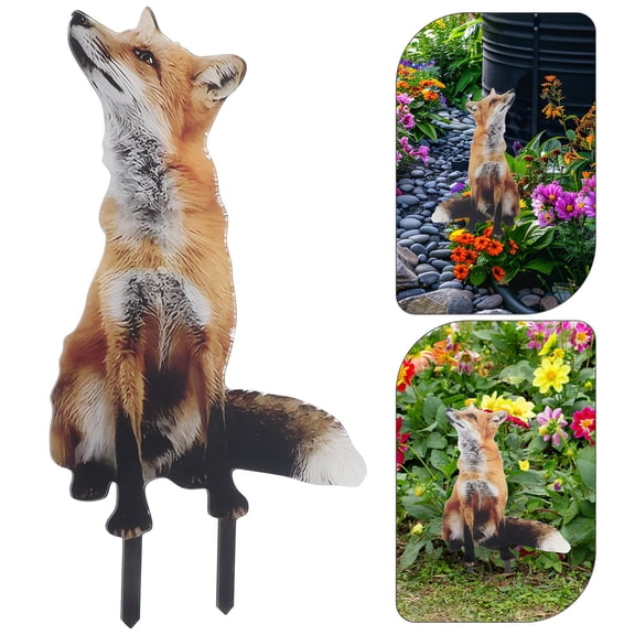 RENACLIPY Lawn Sign Acrylic Outdoor Garden Stake Decorative Yard Patio Courtyard Accessory for