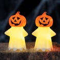 thumbnail image 3 of New Pumpkin Decor with LED Candle Light - Festival Night Light Scary Ghost Festival Tabletop Prop for Home Party Scene Setup, 3 of 6