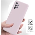 thumbnail image 5 of Galaxy A32 5G Case, Samsung A32 5G Case Liquid Silicone Case Dual Layer Hybrid Hard PC Soft Silicone Gel Rubber Bumper Slim Fit Shockproof Protective Phone Case for Samsung Galaxy A32 5G, Pink, 5 of 12