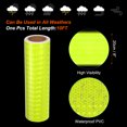 thumbnail image 3 of Uxcell Reflective Tape, 8" x 10 Ft Waterproof High Visibility Warning Safety Tape, Fluorescent Yellow, 3 of 6