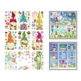 thumbnail image 4 of GUOOL 9 Sheets Happy Easter Window Stickers Double Sided Removable ,Easter Window Decals Decorations Easy to Use for Kids Party Home A, 4 of 9