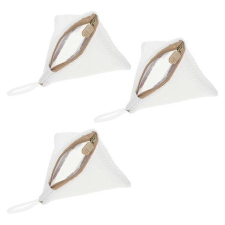 Hemoton 3pcs Bra Bag Lingerie Wash Bag Laundry Pouch Dirty Clothes Bag Lingerie Bag Mini Triangle Wash Bag Washing Machine Bag