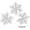 D, variant on XEOVHV 6 Pcs Glitter Snowflake Ornaments, Various Size Plastic Winter Snowflakes Ornaments Christmas Tree Decorations with Silver Rope for Winter Wonderland Christmas Tree Window Door Accessories (18c