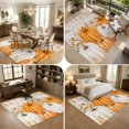 thumbnail image 5 of Area Rugs 5'x7', Orange White Pumpkin Fall Carpet Runner Indoor Outdoor Rugs Home Decor Aesthetic, Thanksgiving Eucalyptus Wood Non Slip Mats Washable Accent Rug for Living Room Bedroom, 5 of 8