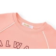 thumbnail image 2 of Cooltree Scuba Knit Sweatshirt for girls - Soft Long Sleeve Lightweight Sporty Pink Top Size 7/8, 2 of 7