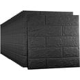 thumbnail image 3 of Paneles de pared 3D despegar y pegar, cobertura de 14.5 pies cuadrados, adhesivo de papel pintado de ladrillo sintético imprimible con espuma autoadhesiva impermeable para decoración de paredes interi, 3 of 5