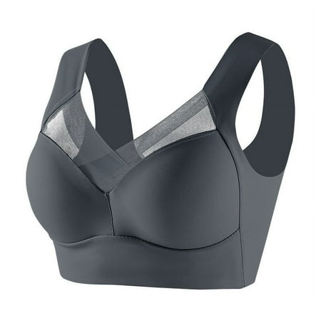 bnaln 2 Pieces Womens Bras No Wire Full Coverage Sports Bras Comfort Bralettes Seamless Plunge Bra T Shirt Everyday Bra