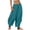 Blue -AM15, variant on Linen Pants for Women Palazzo High Waisted Balloon Pants Summer Casual Beach Boho Wide Leg Baggy Trousers Black S