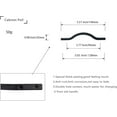 thumbnail image 4 of Goo-Ki 3.8''/5'' Double Hole Centers Matt Black Cabinet Pull, Modern Handle Minimalist Drawer Handle Wardrobe Cabinet Door Handle, 6 Pack, 4 of 5