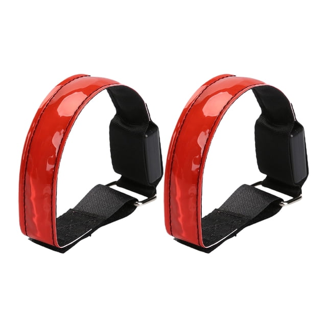 EeaseCA 2 Pcs Ceinture de Sécurité Lumière Réfléchissante LED Brassard Lumière Sangle Lumière de Course de Nuit