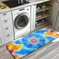thumbnail image 3 of Colorful Rainbow Tie Dye Spiral Pattern Kitchen Rug Mat,Kitchen Runner Rugs Non Skid Washable,Decorative Kitchen Floor Mats for Kitchen,Sink,Laundry,17"x47.2", 3 of 7