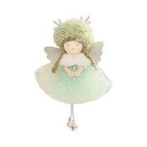 Zhourta Christmas Angel Doll 3 Colors Vintage Angel Ornaments for Christmas Tree Decoration Small Hanging Angel Figurines Christmas Tree Topper Decoration Ornament