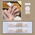 thumbnail image 1 of Lazo largo y puntiagudo de Fake Nails HUOGUO con diamantes de imitación x24, 1 of 5