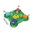thumbnail image 3 of HLONK Hungry Turtle Board Game Hungry Hippos Tabletop Game Tortoise Eat Bean Preschool Intelligent Educational Toy for Outdoors Travel Family Game  Intense Game of Quick Reflexes, 3 of 9