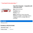 thumbnail image 2 of Front Shock Absorber - Compatible with 1998 LX470, 2 of 2