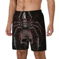 thumbnail image 2 of Balery Spider with Skull Mens Swim Trunks Swim Shorts for Men Quick Dry Inseam Beach Shorts with Compression Liner Pocket-X-Large, 2 of 9
