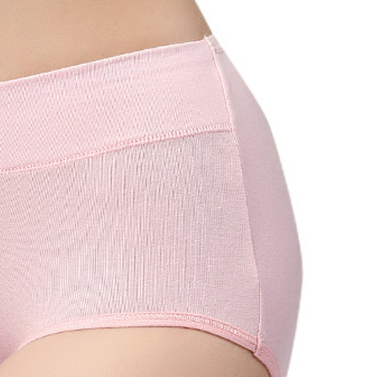 wirarpa Women's Cotton Underwear Plus Size Panties Beige 4 Pack Sizes 5-10  