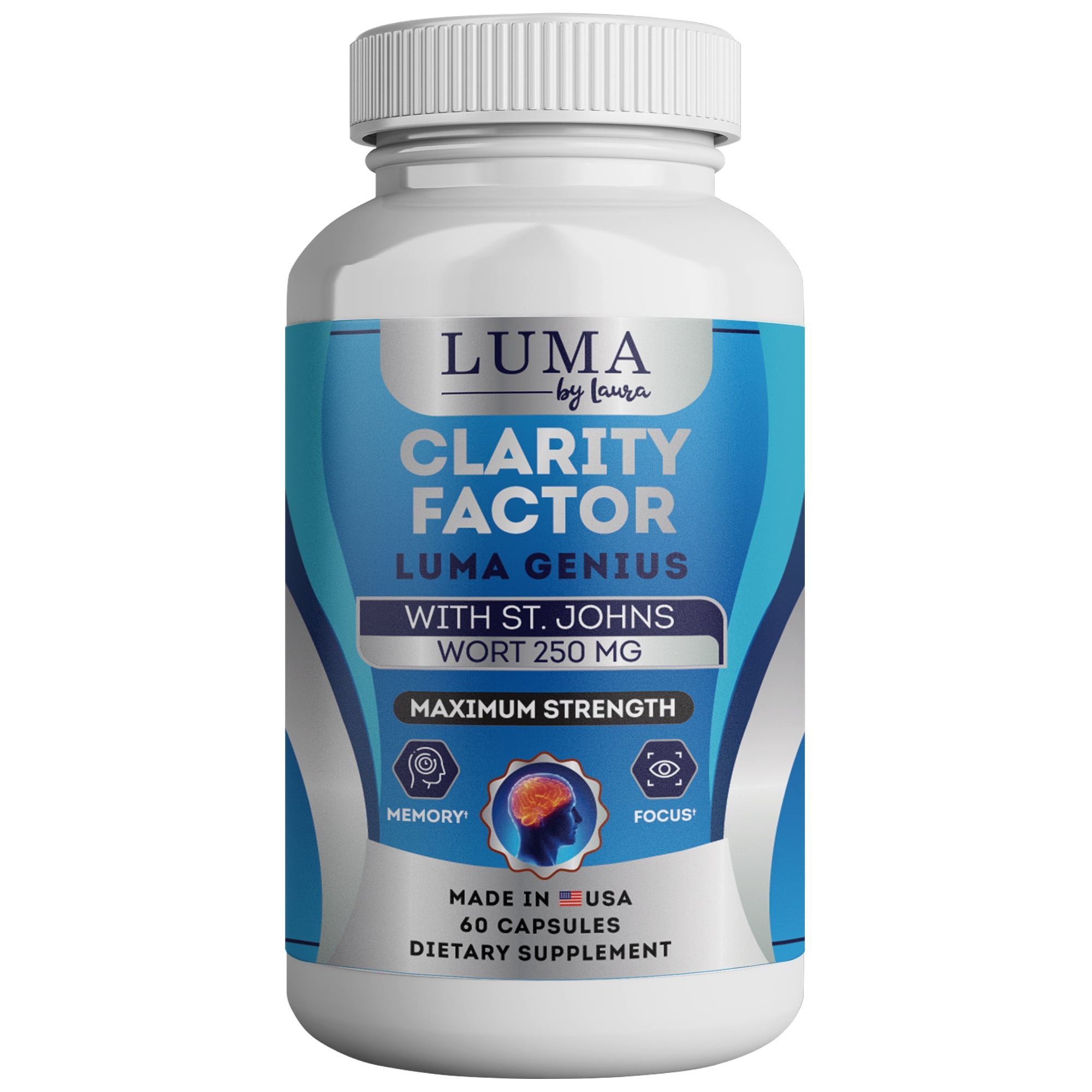 Luma Genius Brain Support Supplement For Clarity Memory Mood Focus Walmart Com