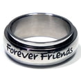 thumbnail image 3 of Always My Mother Forever Friends Stainless Steel Spinner Ring - Sentimental Daughter Jewelry Gift size 6, 3 of 5