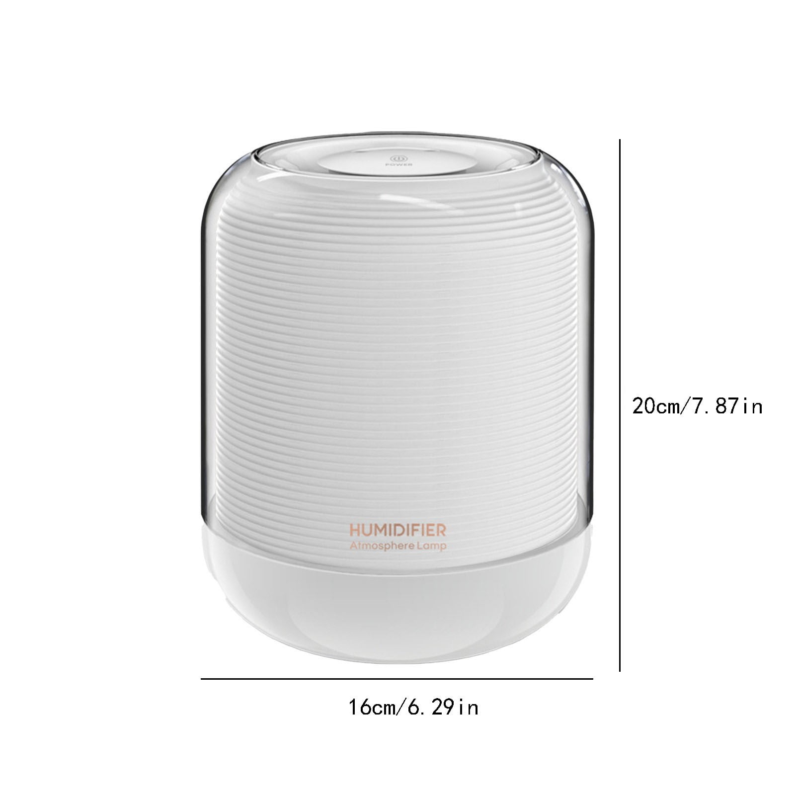 LACKUST Humidifiers for Bedroom,3L Large Room Humidifier for Bedroom, Warm Mist Desk Diffuser, Quiet Auto Shut Off,White