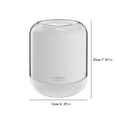 thumbnail image 3 of 3L Large Humidifier for Bedroom, Ultra Quiet Cool Mist Humidifier with Night Light, 32H Runtime, 500g White Plastic Humidifier, 28dB for Home Office, Top Fill Design, 3 of 7