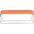 thumbnail image 4 of SAFAVIEH Marc Modern Glam Upholstered Rectangular Bench, 4 of 6