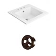 thumbnail image 1 of American Imaginations 32-in. W 3H8-in. Ceramic Top Set In White Color AI-21001, 1 of 1