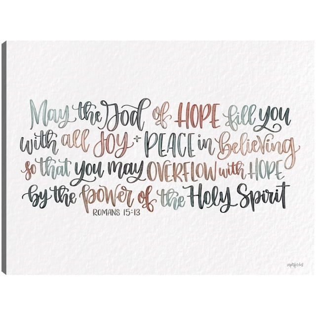 Cuadro Decorativo - Dios de la esperanza Jr Impresión en canvas, estrechado.