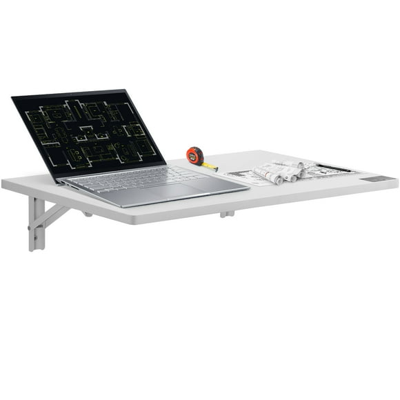 VEVOR Wall Mounted Floating Folding Table Laptop Desk Home Office 23.62x15.75 in