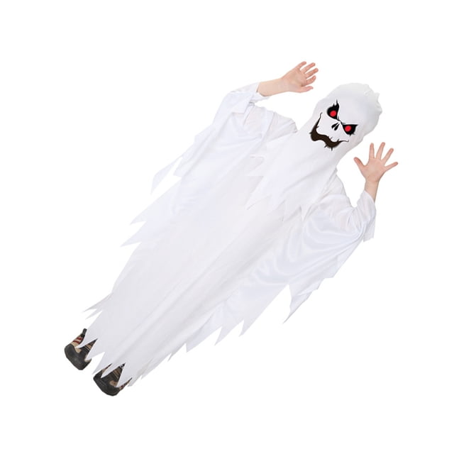 Kearding Disfraz de fantasma infantil Disfraz de fantasma blanco Disfraz de Halloween y carnaval Disfraz El mejor regalo para niños Kits de decoración para fiestas METRO Kearding HA044872-02