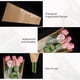 thumbnail image 3 of wefenad 50 Piezas de Papel para Ramos, Cubierta de plástico Transparente para Flores, Bolsa de Papel Kraft para Ramos, Papel para Flores, Bolsa para Flores (17,9 x 9,8 x, 3 of 3