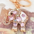 thumbnail image 4 of Naierhg Bling Rhinestone Elephant Keychain Key Ring Handbag Charm Pendant Gift, 4 of 7