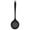 Black, variant on Eqslft Silicone Slotted Spoon, Heat-Resistant Skimmer Spoon with Long Handle, Non-Stick Kitchen Strainer Ladle for Cooking, Frying, Draining, Soup, Pasta, BPA-Free
